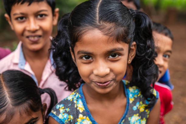 istock Group of happy kids, Sigiriya, Ceylon 2206130220