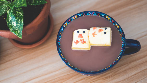 istock Hot chocolate with easter themed chick yellow marshmallows holiday happy 2206132776