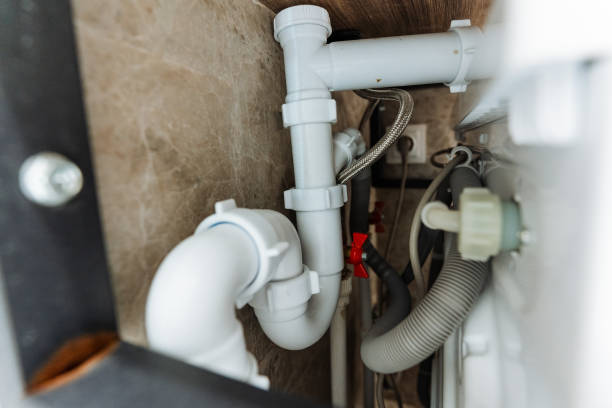 istock This image features a detailed closeup view of a sink pipe within a bathroom setting, showcasing the intricate design and mechanisms that ensure proper drainage functionality 2206140050