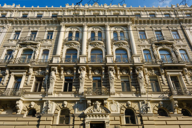 istock Ornate Art Nouveau Facade  in Riga 2206141075
