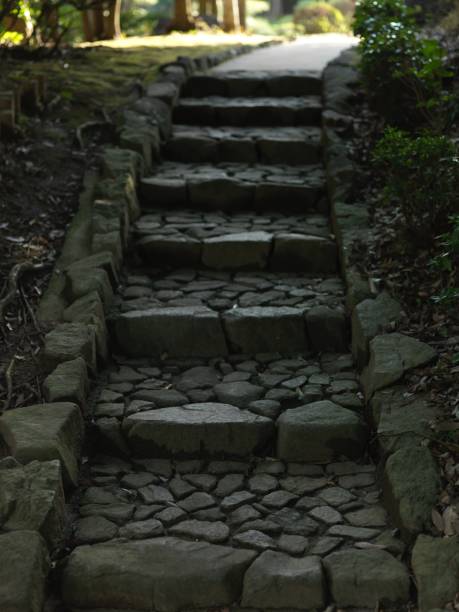 istock Japanese garden stairs 2206141796