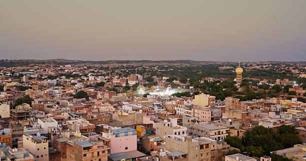 istock Osian, Jodhpur, Rajasthan at Sunset - Drone Shot 2206143952