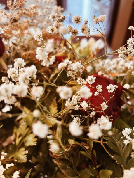 istock Bouquet of flowers with red roses 2206163530