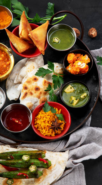 istock Indian Thali food concept. 2206165618