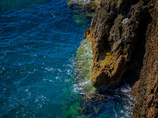 blue sea and beautiful rocks