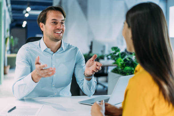 istock Business partners in meeting. 2206170354