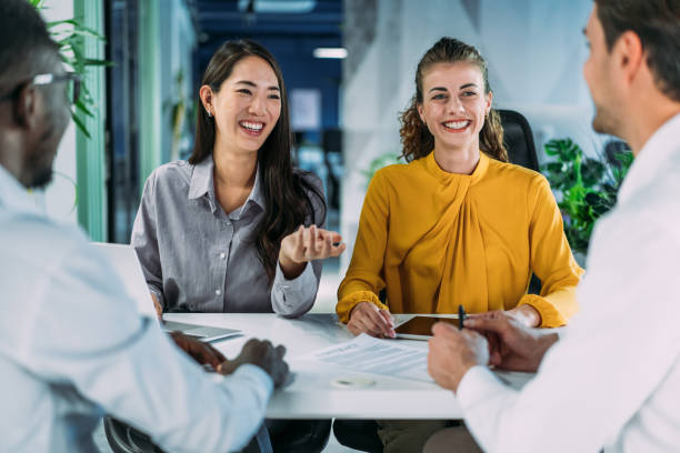 istock Business persons on meeting in the office. 2206170907