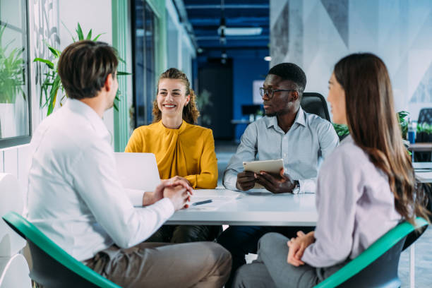 istock Business persons on meeting in the office. 2206170908