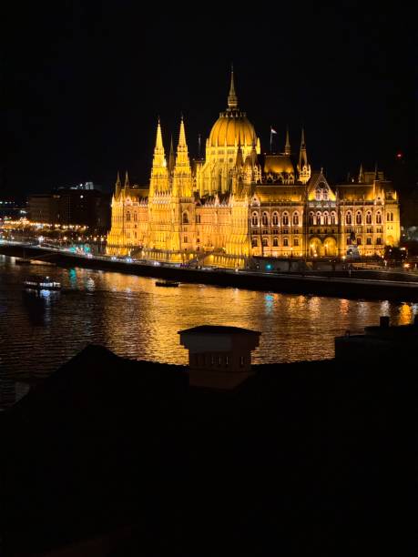 istock Budapest City Landscape by night 2206171524