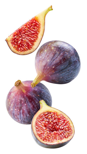istock Ripe fig fruits on the white background 2206176866