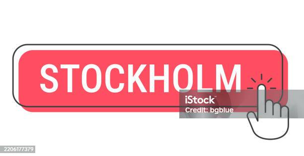 Stock Switch Click Stockholm Click Button With Hand Cursor On White Background Stock ...
