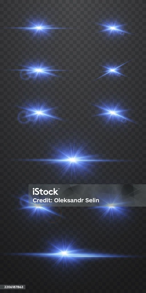 Flash String Effect Brilliant Lighting And Flash Effects Star And Explosion Effect Stock ...