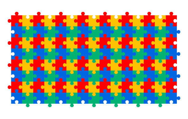 istock World Autism awareness day autism puzzle piece pattern background banner or poster design template. Autism is a Developmental disability caused by difference in brain. observed every year in 2 April. 2206188791