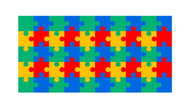 istock World Autism awareness day autism puzzle piece pattern background banner or poster design template. Autism is a Developmental disability caused by difference in brain. observed every year in 2 April. 2206188945