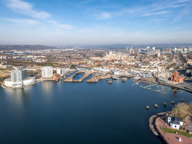 istock Aerial view over Cardiff Bay 2206199697