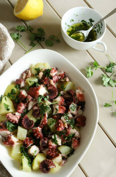 istock Italian octopus and potato salad. 2206202604