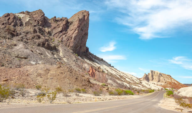istock Rock mountain and road view at Big Bend National Park Texas 2206204202