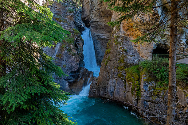 istock Lower Falls of Johnston Canyon, Banff, Canada 2206210985