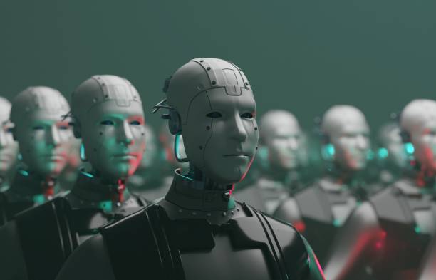istock Humanoid robot, AI revolution of robotic technology, 3d rendering 2206212544