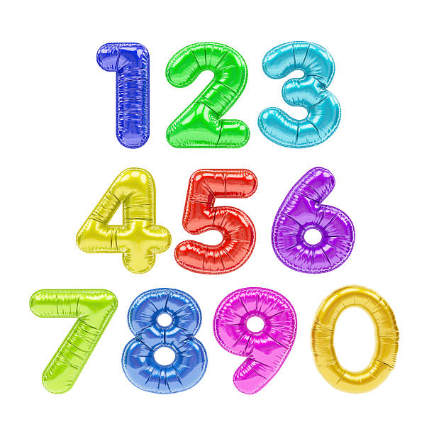 istock Colorful Balloon Numbers on White 2206215719