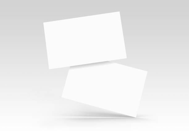 istock Business card mockup 3d render isolated on white background 2206218322
