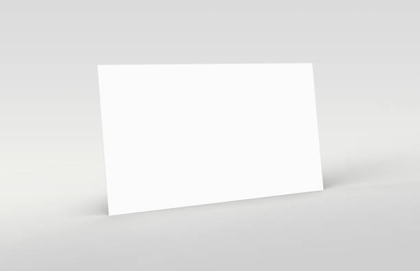 istock Business card mockup 3d render isolated on white background 2206218416
