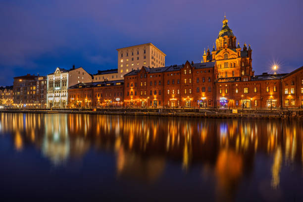 istock Katajanokka with Uspenski Cathedral, Evening Time, Helsinki, Finland 2206223863