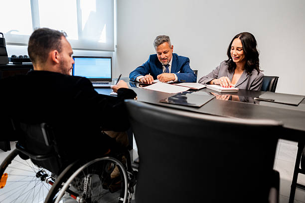 istock Coworkers on a meeting in the office 2206224607