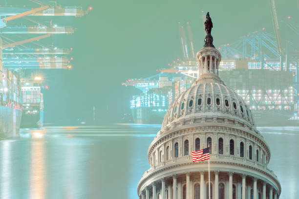 istock Tariffs and their impact on US trade policy in the current economic concept 2206225166