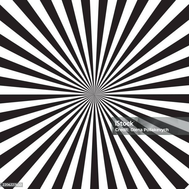 Black White Spiral Abstract Hypnotic Swirl Dynamic Radial Effect Vector ...