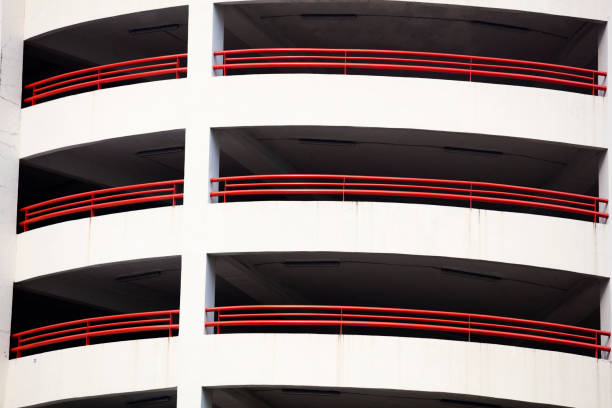 Facade detail of parking tower