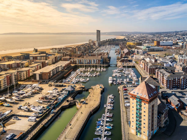 istock View along Tawe Basin Marina in Swansea 2206230030