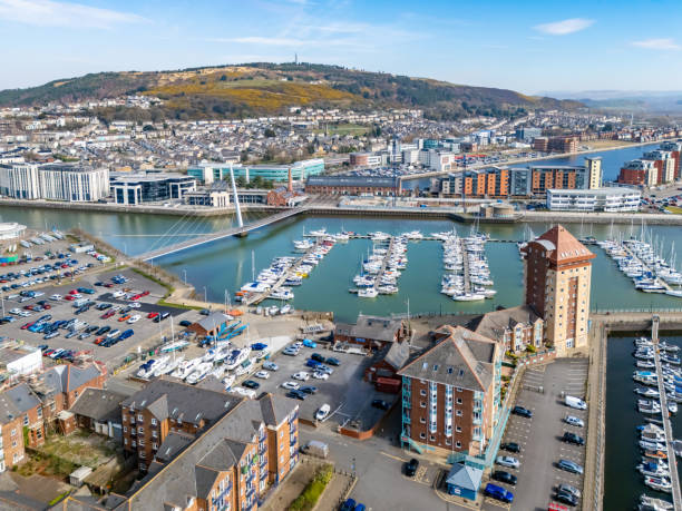 istock River Tawe marina in Swansea 2206230160