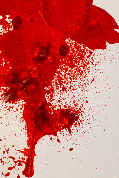 istock Red Splatter on White Background.Halloween wallpaper 2206231448