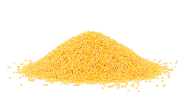 istock Millet is scattered slide isolated. 2206237289