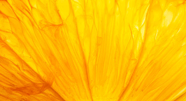 Macro orange texture,Orange slice with backlight, abstract macro photography orange fruit closeup background, citrus fruit texture