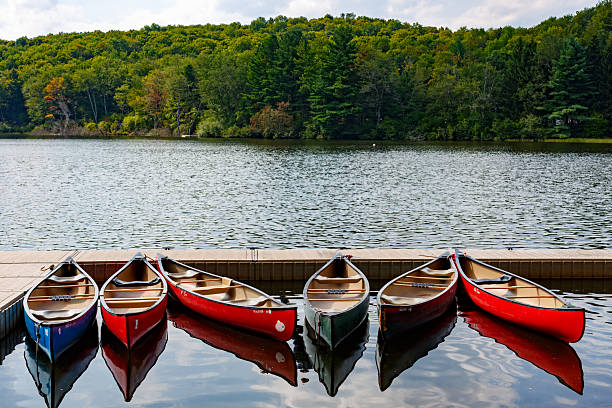 istock Canoes on a lake 2206241103