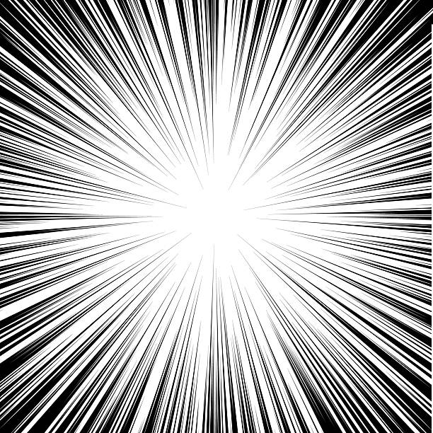 istock Radial speed lines. The effect of rapid movement or explosion. Manga speed frame. 2206245647