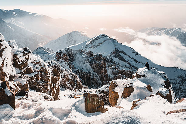 istock View from mountain peak in morning light, Atlas Mountains 2206253549