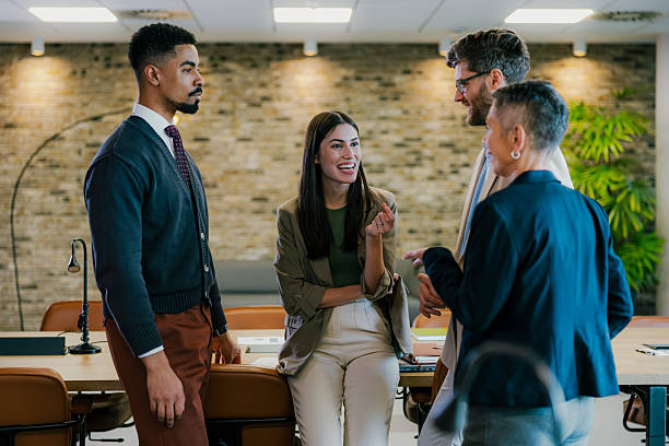 istock Business team having an informal meeting in a modern office 2206254266