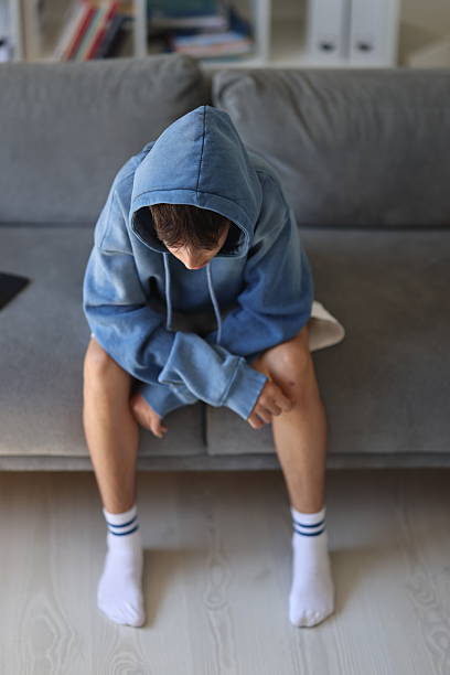 istock Pensive sad boy teenager 2206258805