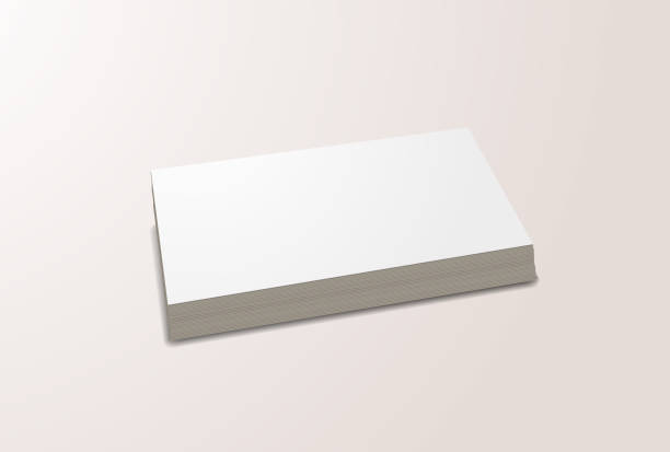 istock Business card mockup for your design template. Blank empty credit card mockup. 2206263311