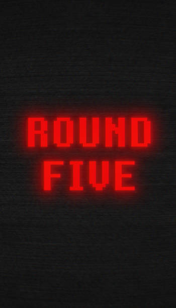 istock Vertical illustation of round five title animation. 2206266059
