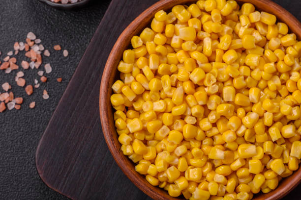 istock Sweet yellow canned corn in bowl 2206266341