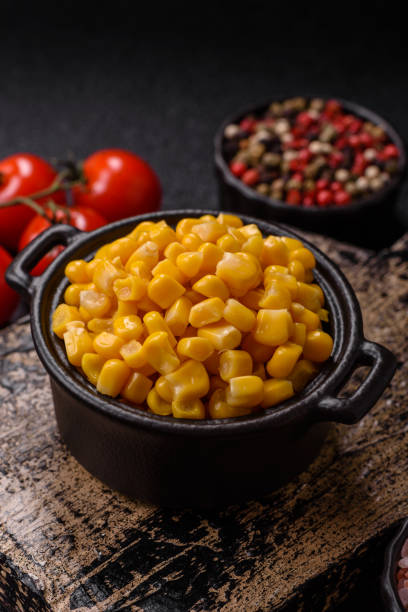istock Sweet yellow canned corn in bowl 2206266420