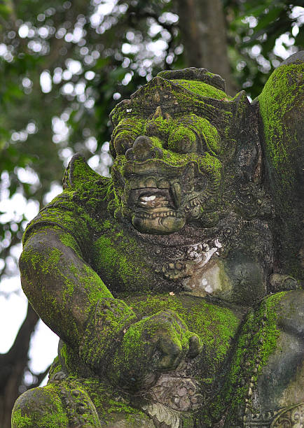 istock Statue at Ubud Monkey Forest - a sanctuary which is home to three Hindu temples Padangtegal, Ubud, Bali, Indonesia 2206267105