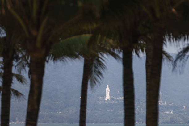 Tropic beach landscape from South China Sea. \nDa Nang - Vietnam.