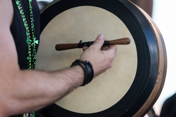 istock Traditional drumming at a daytime show 2206274174