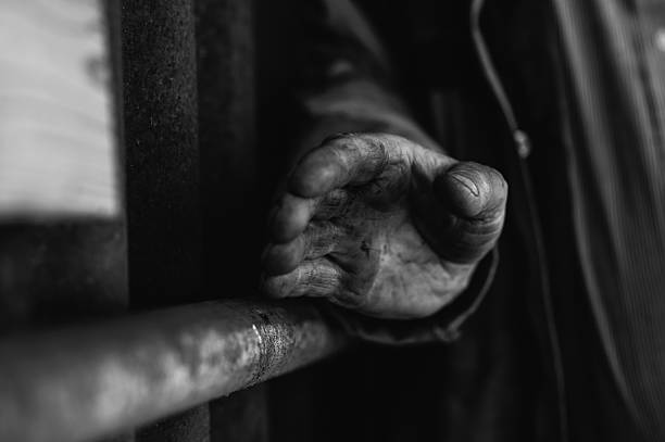 istock The palm of a man's hand 2206276656