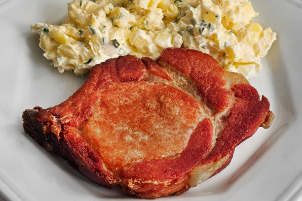 potato salad made with mayonnaise and herbs. German food